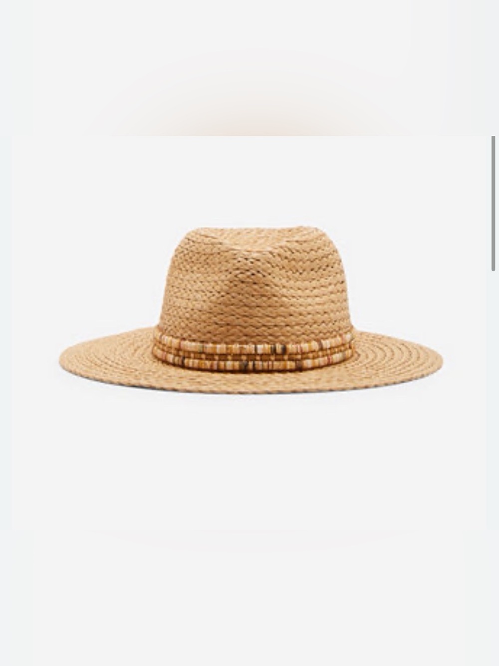 Steve Madden H-Reina Lux Spectrum Shine-Trim Panama Hat
